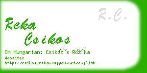 reka csikos business card